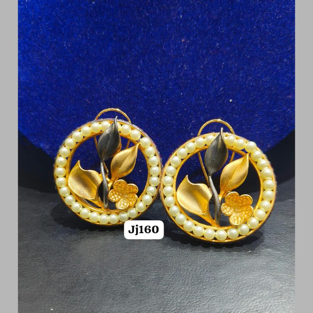 Jain Jewellers Antique Gold Stud Earrings