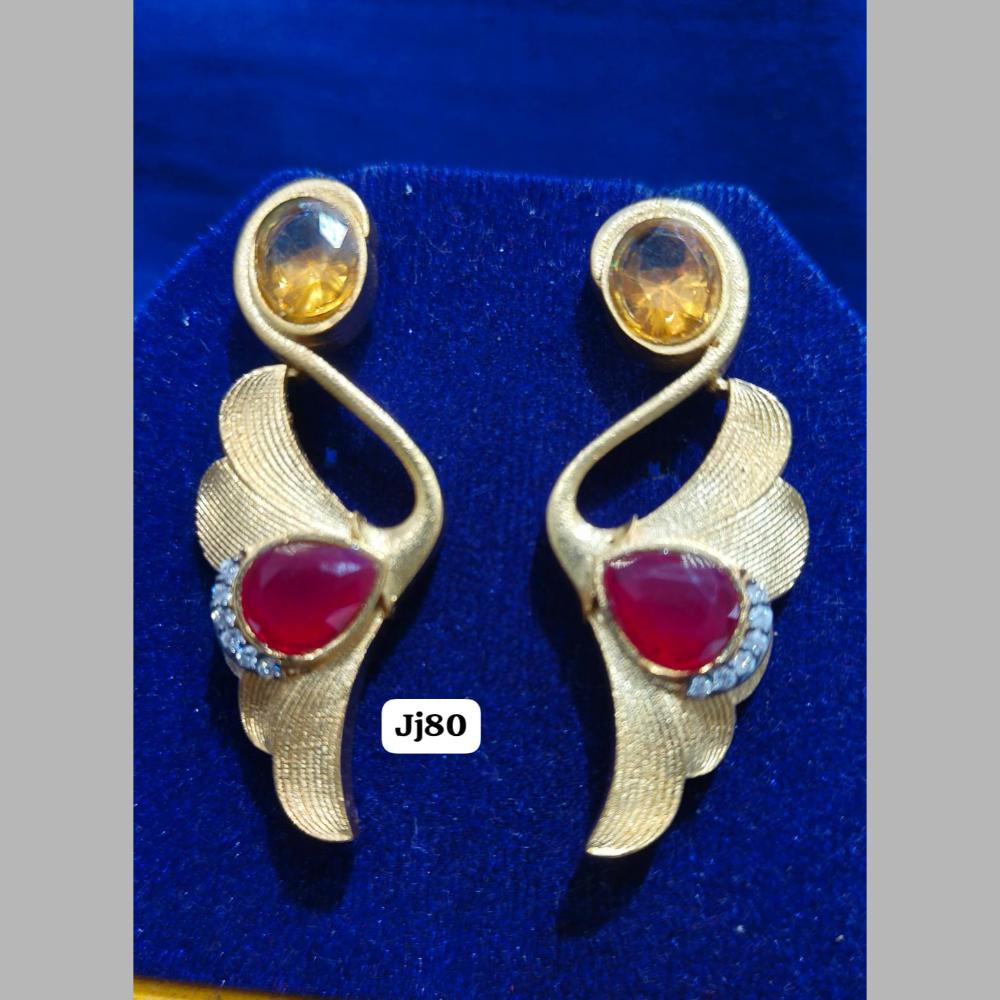 Jain Jewellers Antique Gold Dangler Earrings