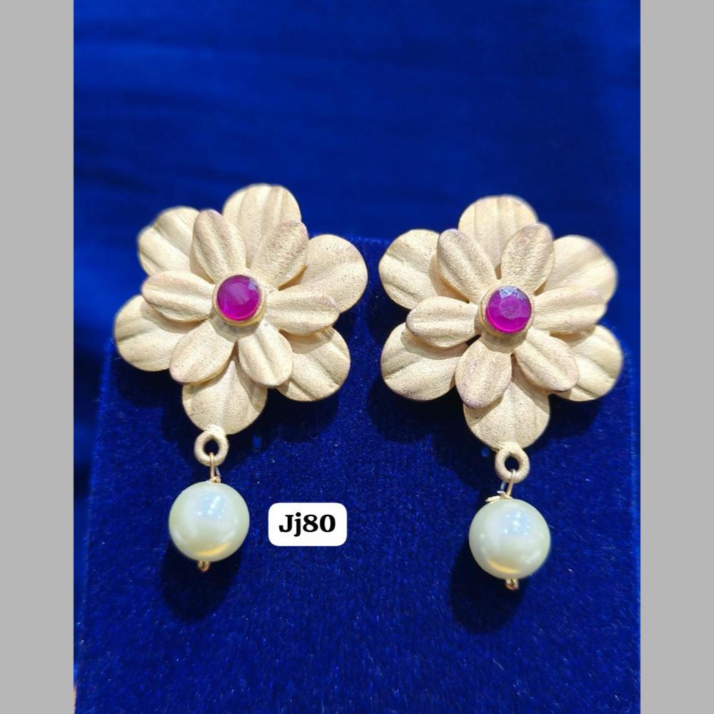 Jain Jewellers Antique Gold Dangler Earrings