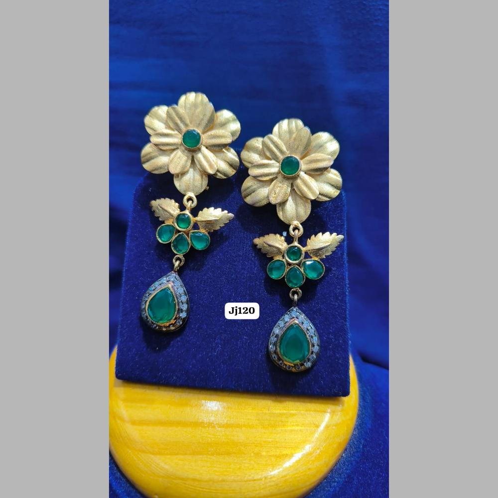 Jain Jewellers Antique Gold Dangler Earrings