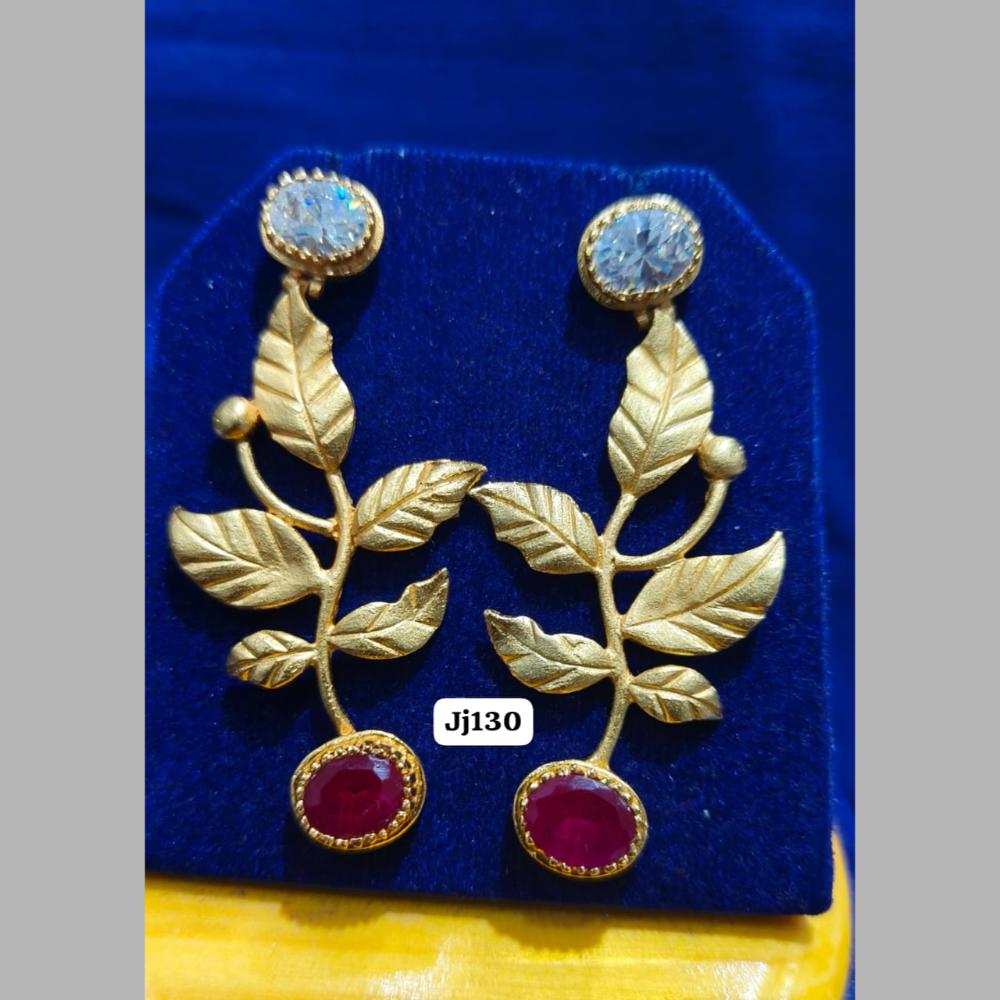 Jain Jewellers Antique Gold Dangler Earrings
