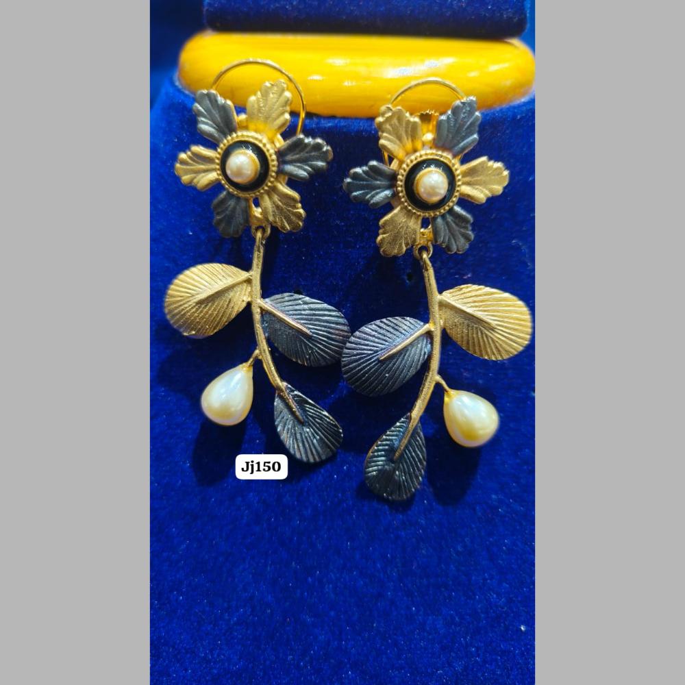 Jain Jewellers Antique Gold Dangler Earrings