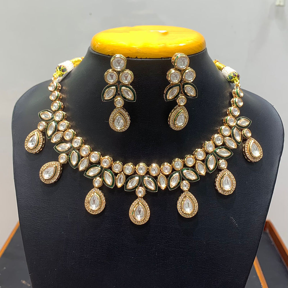 Jain Jewellers Graceful Polki Kundan Stone Choker Necklace Set