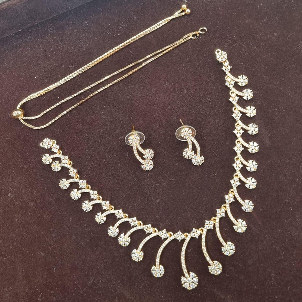 Kavita Art Gold Plated Austrian Stone Necklace Set