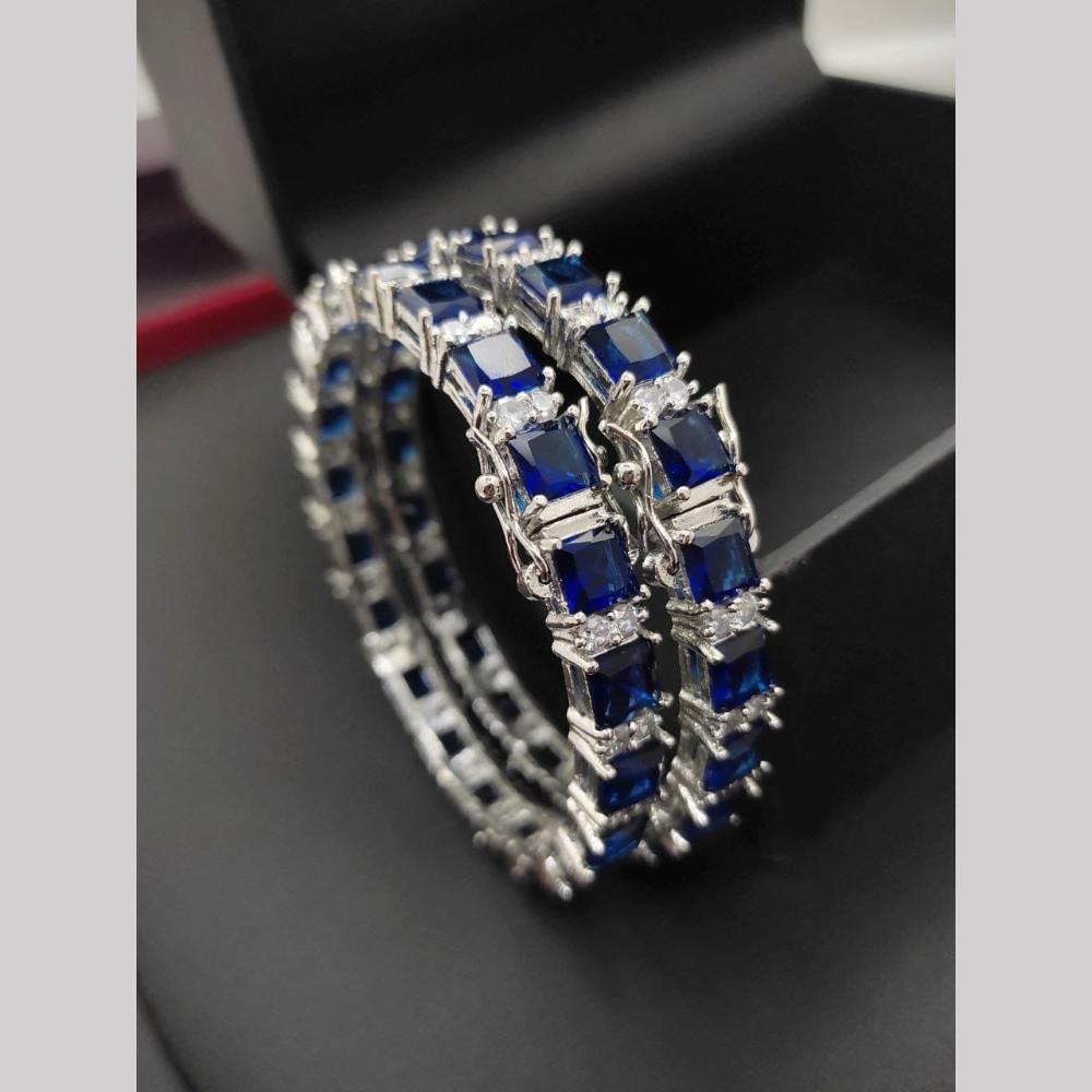 Kavita Art Ethereal Sparkle Crystal Stone Bangle Set