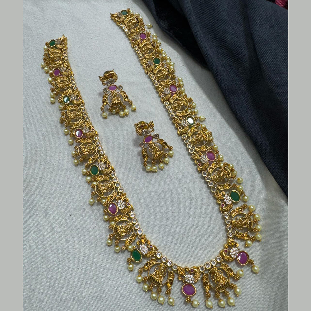 Kavita Art Gold Plated Austrian Stone Necklace Set
