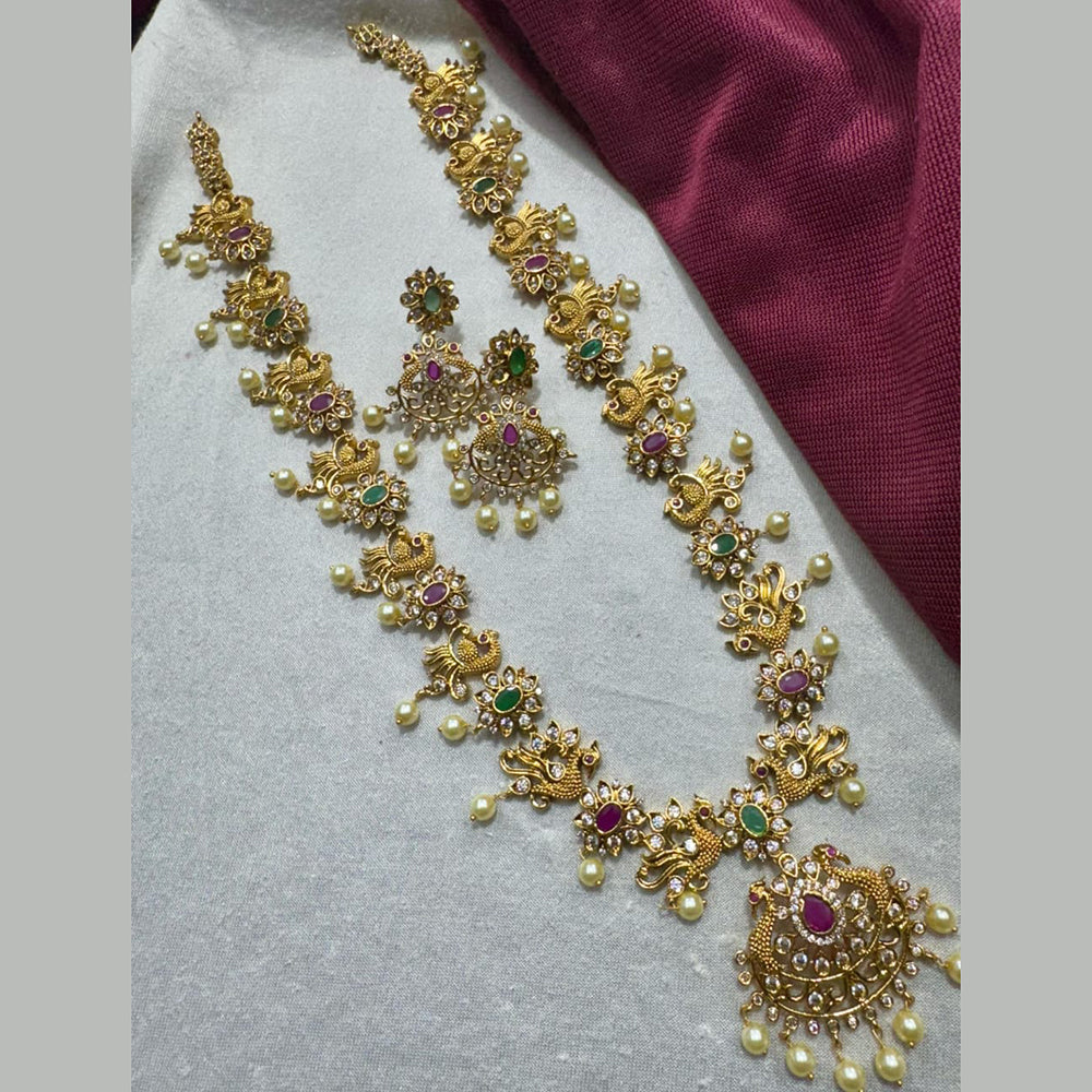 Kavita Art Gold Plated Austrian Stone Necklace Set