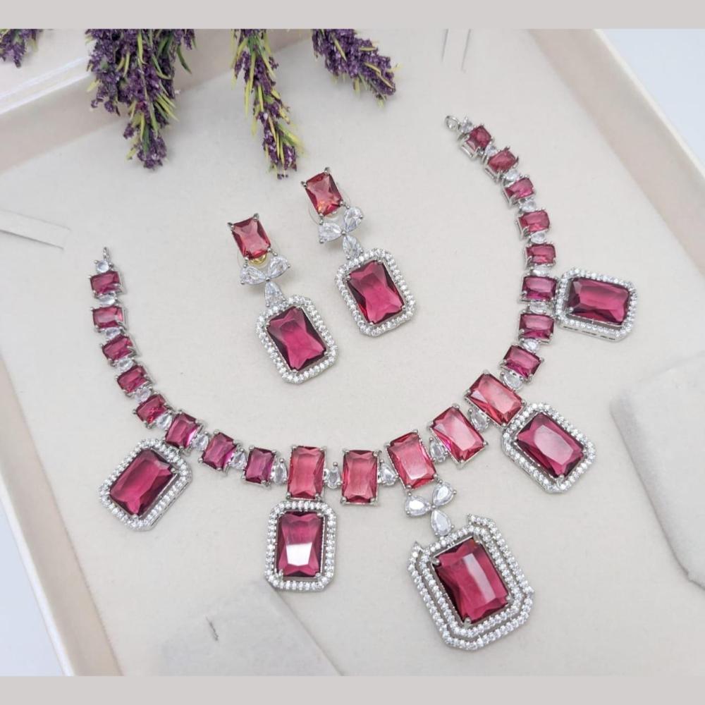 Kavita Art American Diamond Necklace Set for Women