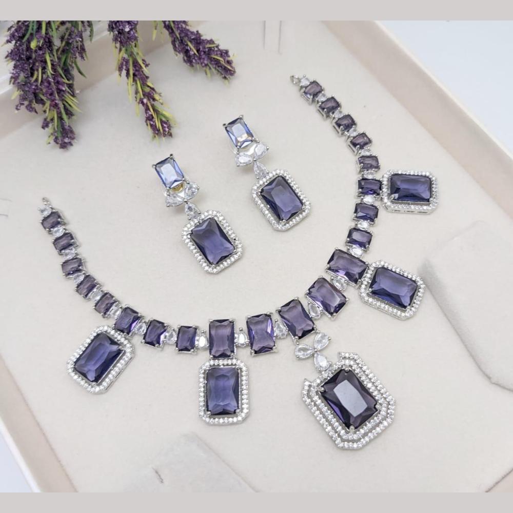 Kavita Art American Diamond Necklace Set for Women
