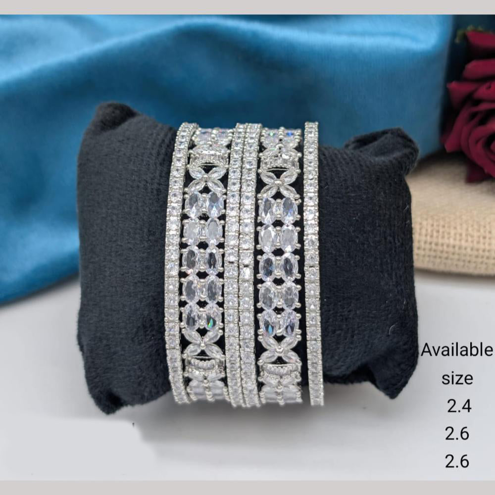 Kavita Art Silver Plated Bangle for Gifting