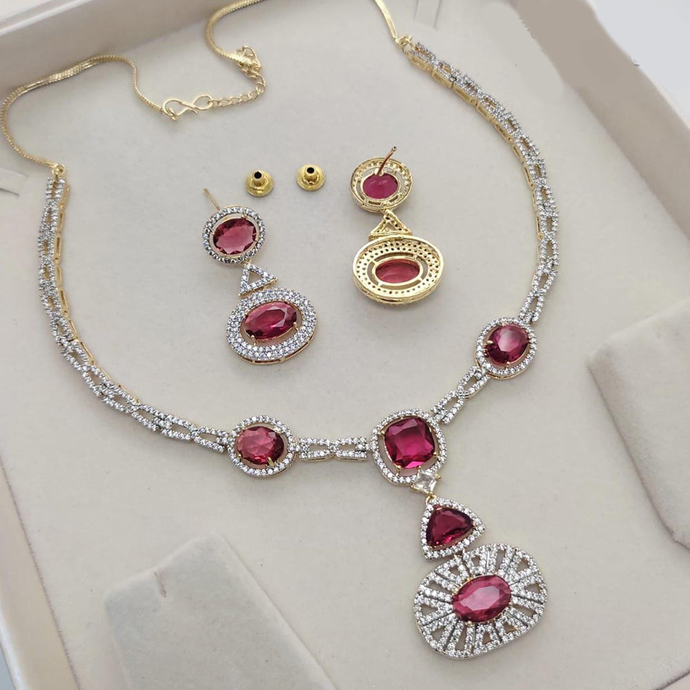 Kavita Art American Diamond Necklace Set