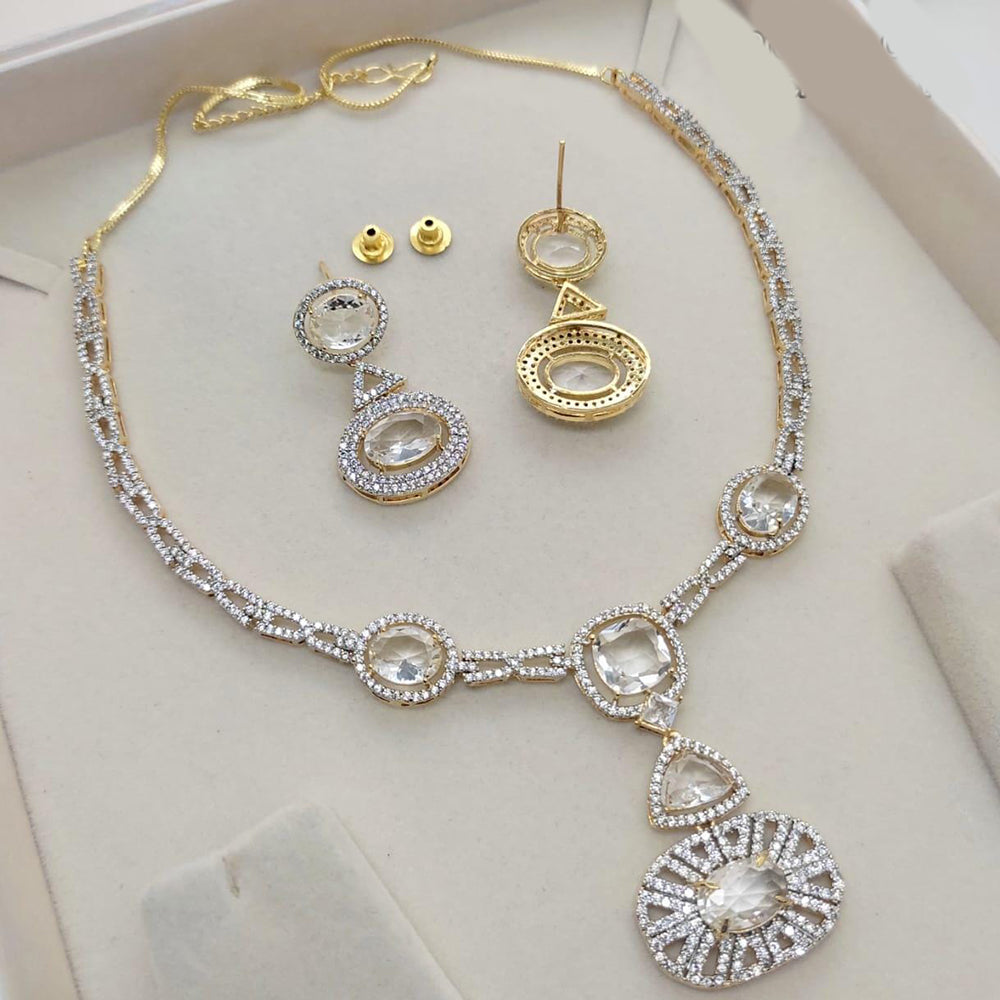 Kavita Art American Diamond Necklace Set
