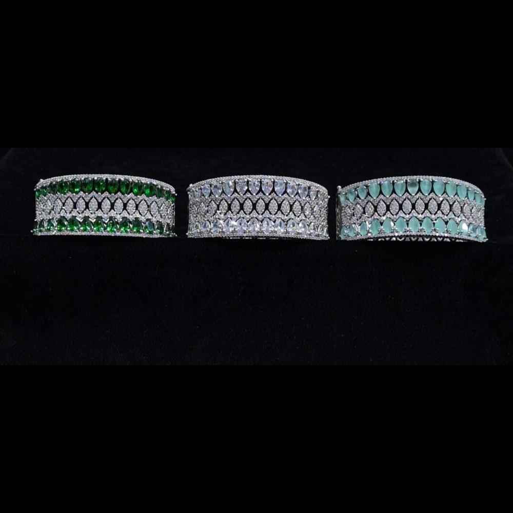 Kavita Art Silver Plated American Diamonds Bracelet