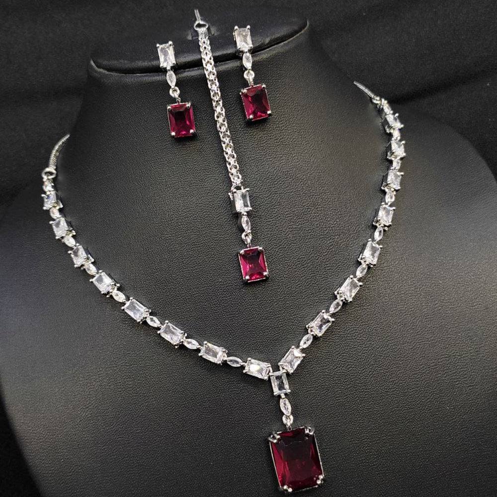 Kavita Art American Diamond Necklace Set