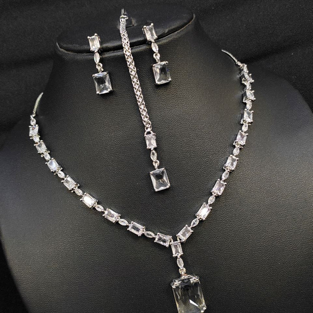 Kavita Art American Diamond Necklace Set