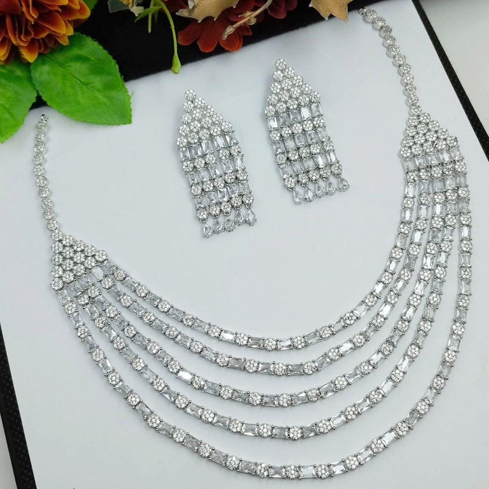 Kavita Art American Diamond Necklace Set