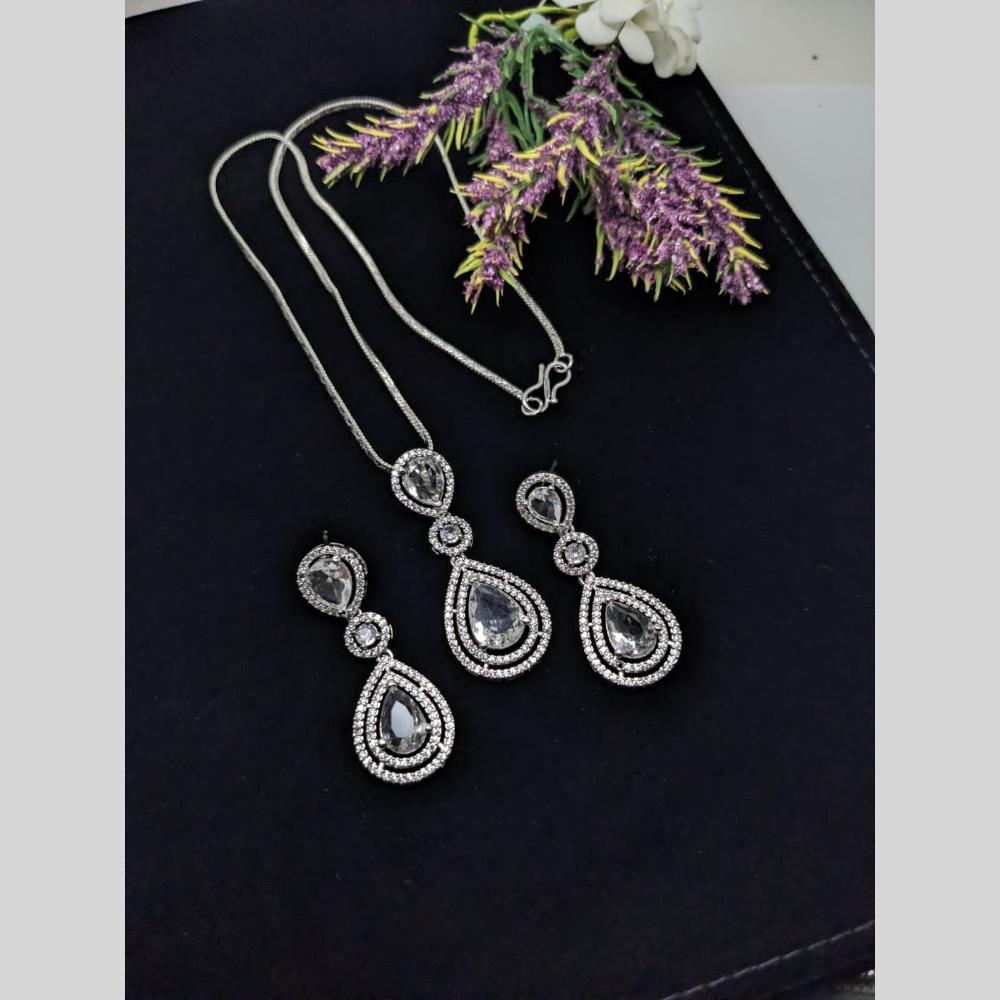 Kavita Art American Diamond Pendant Set