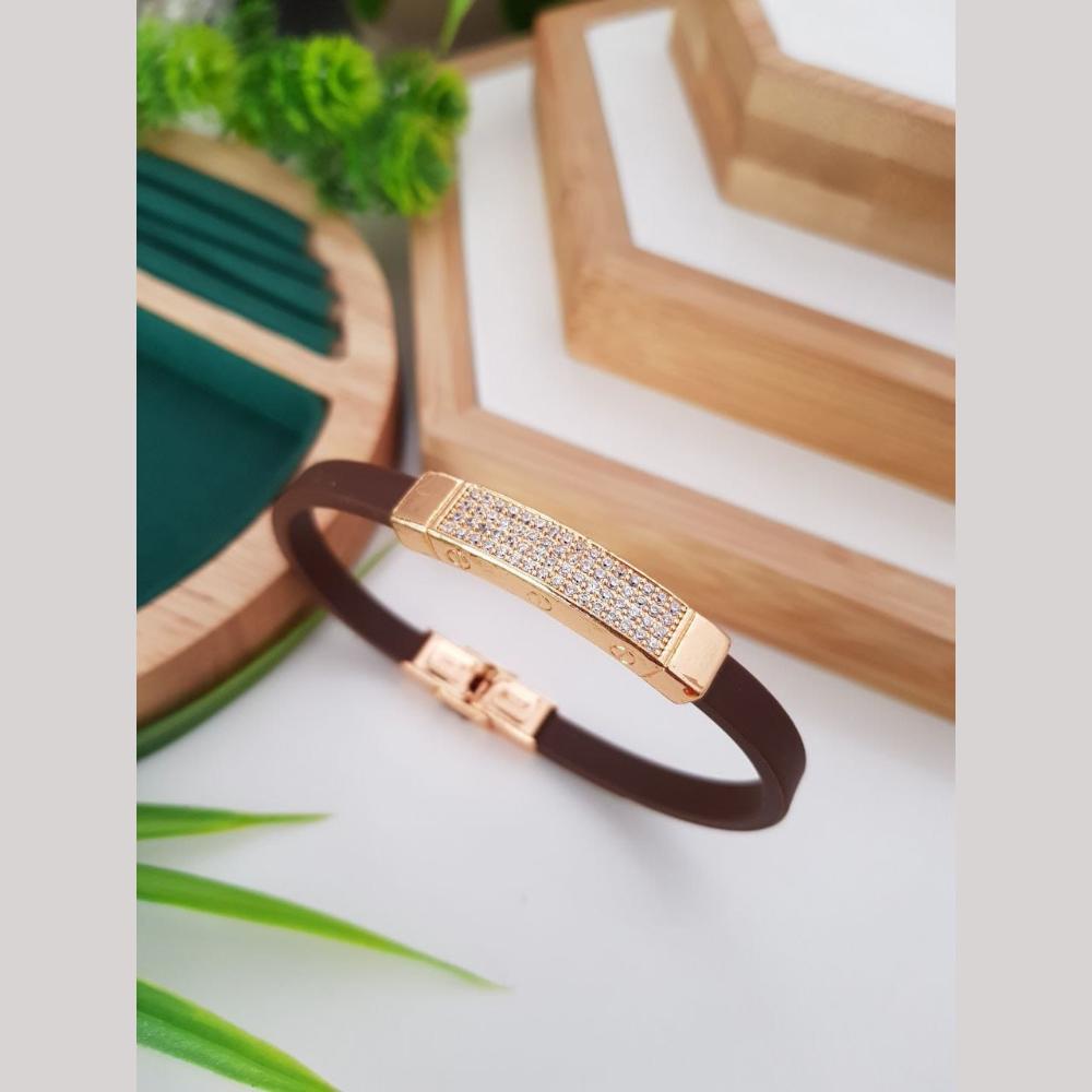 Kavita Art Gold Plated Austrian Stone Openable Kada