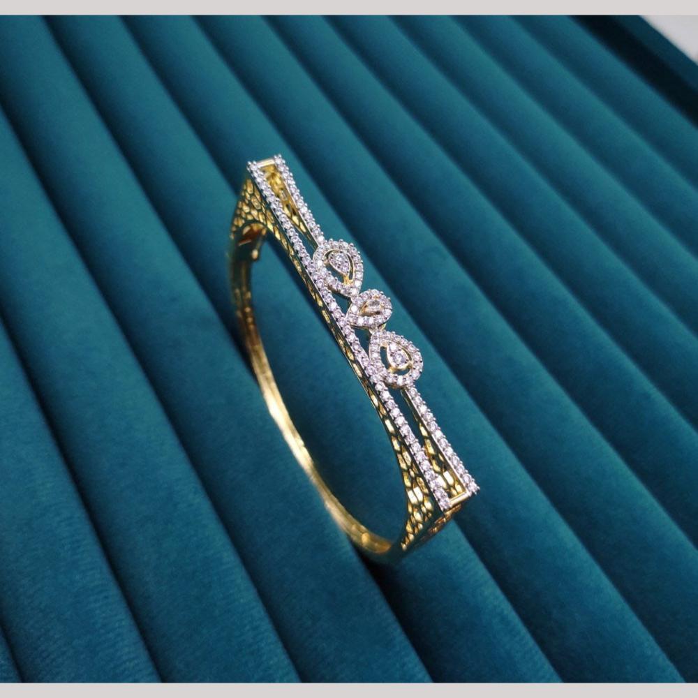 Kavita Art Gold Plated Austrian Stone Openable Kada