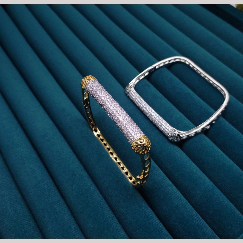 Kavita Art Gold Plated Austrian Stone Openable Kada (1 Piece Only)