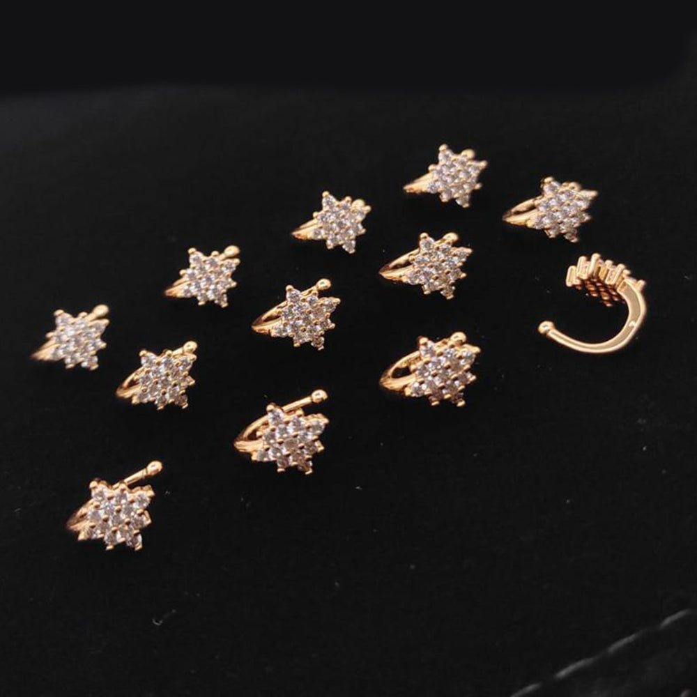 Kavita Art Dazzling Sparkling Austrian Stone Nose Pin