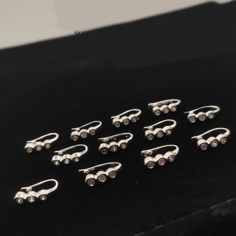 Kavita Art Dazzling Sparkling Austrian Stone Nose Pin