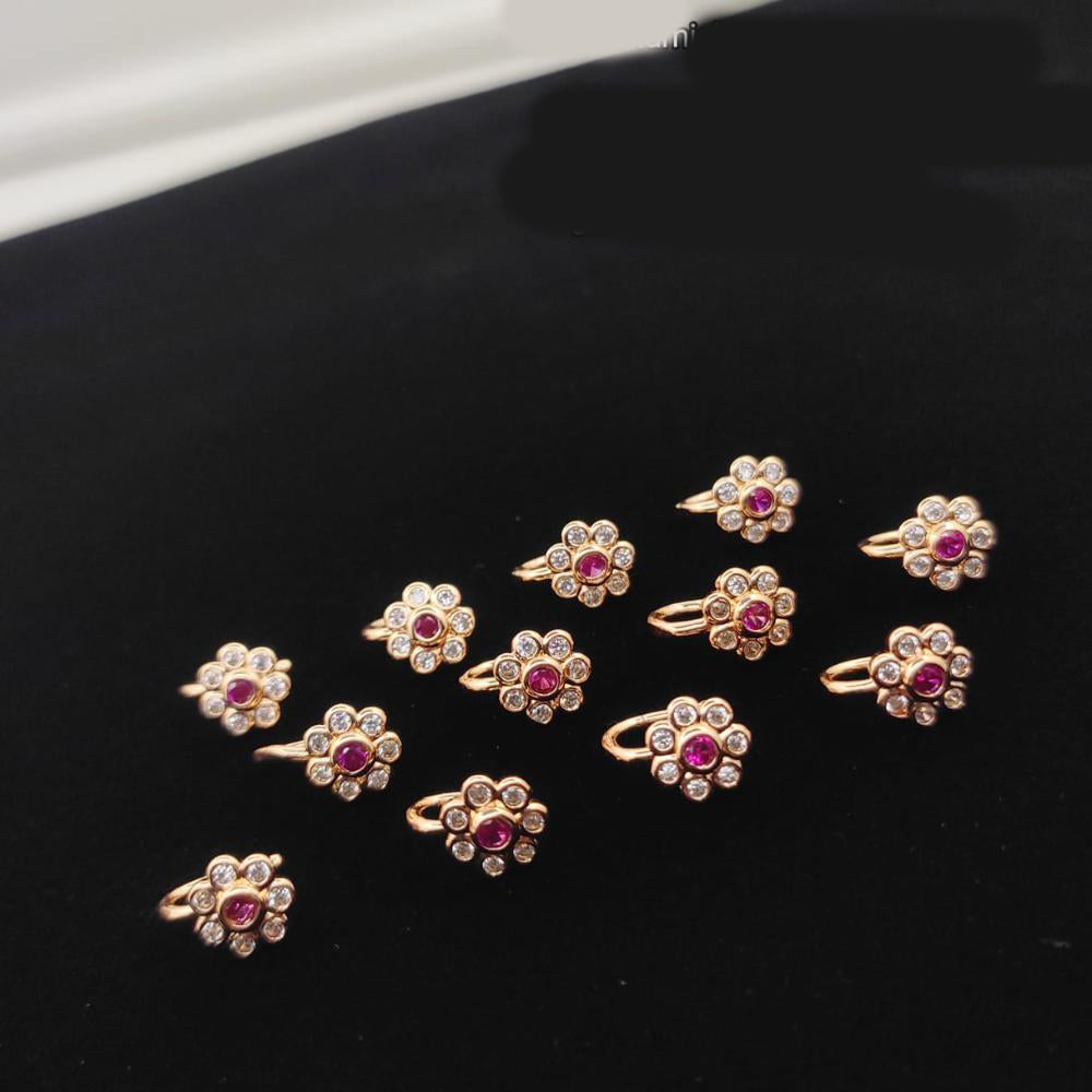 Kavita Art Dazzling Sparkling Austrian Stone Nose Pin