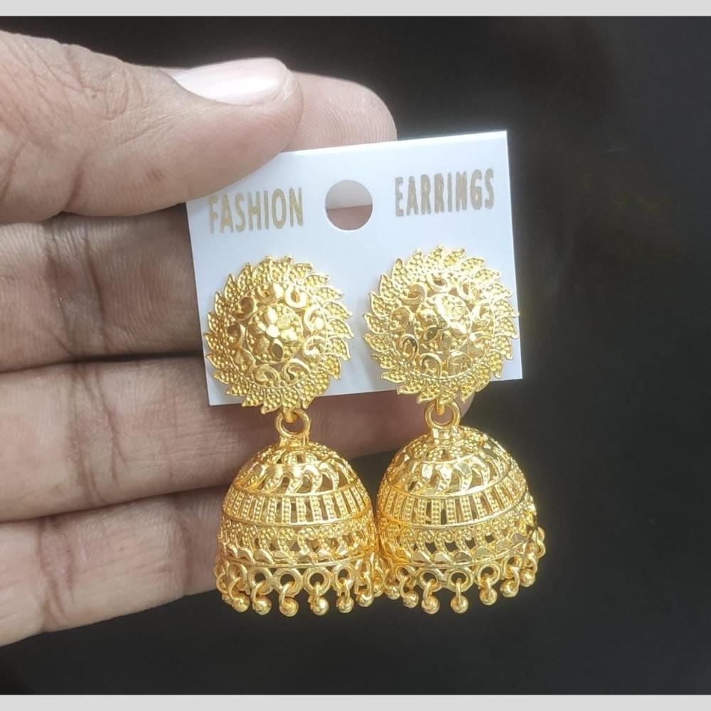 Kavita Art Radiant Gold Plated Festival Ready Elegance Jhumki Earrings