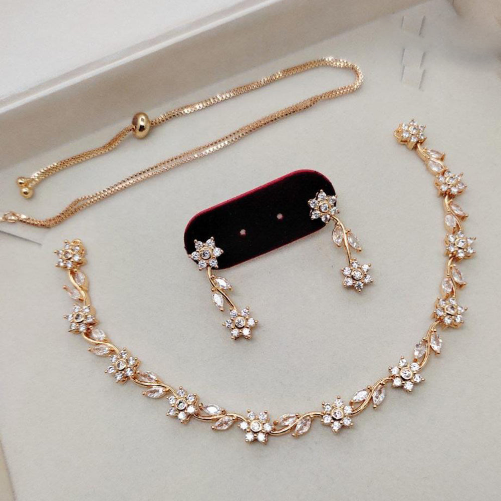 Kavita Art Sparkling Austrian Stone Necklace Set