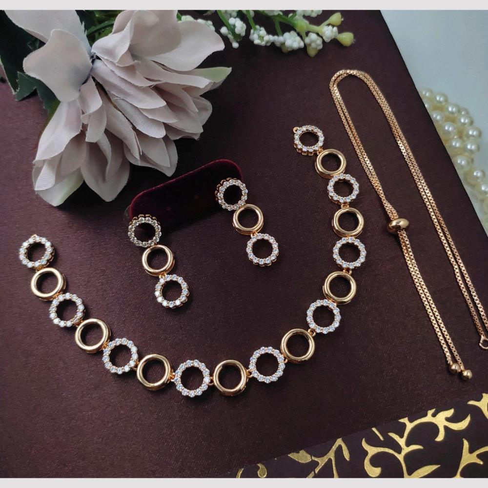 Kavita Art Sparkling Austrian Stone Necklace Set