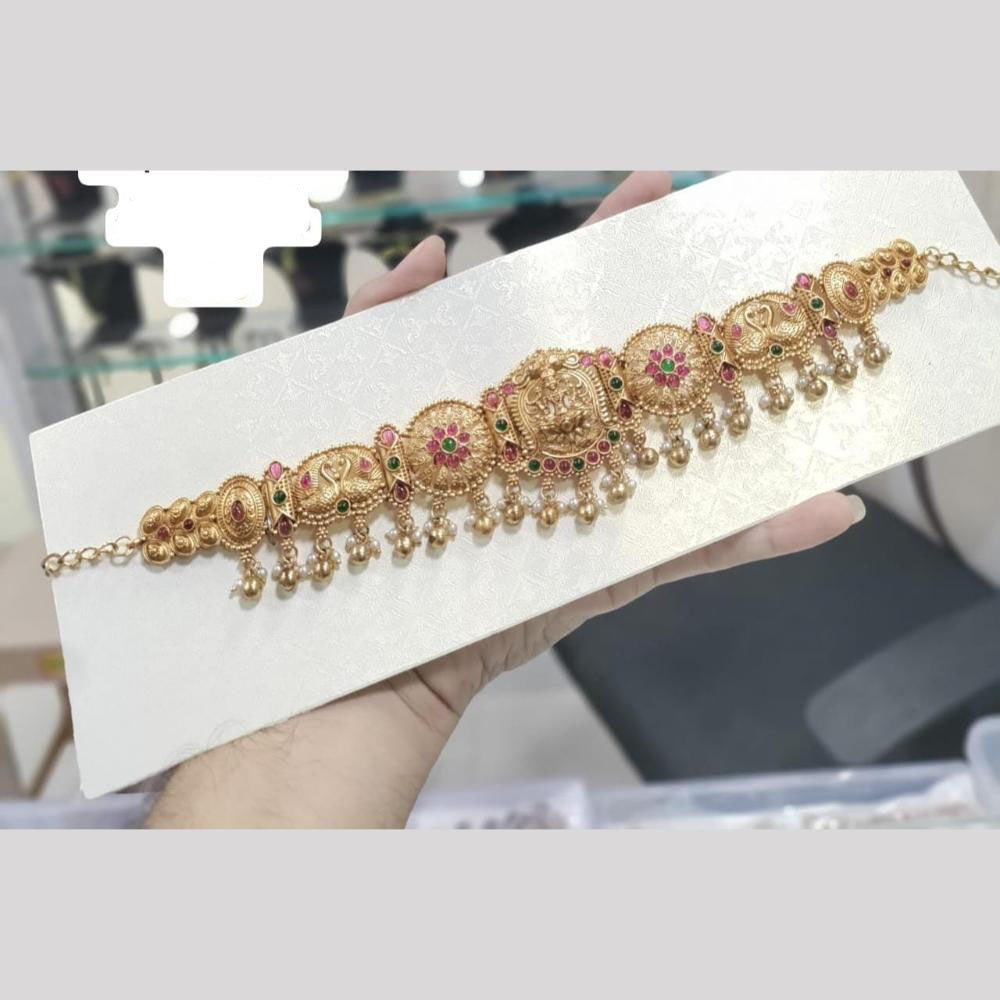 Kavita Art South Indian Temple Jewelry Kamar Band Bridal Waist Belt with Goddess Laxmi