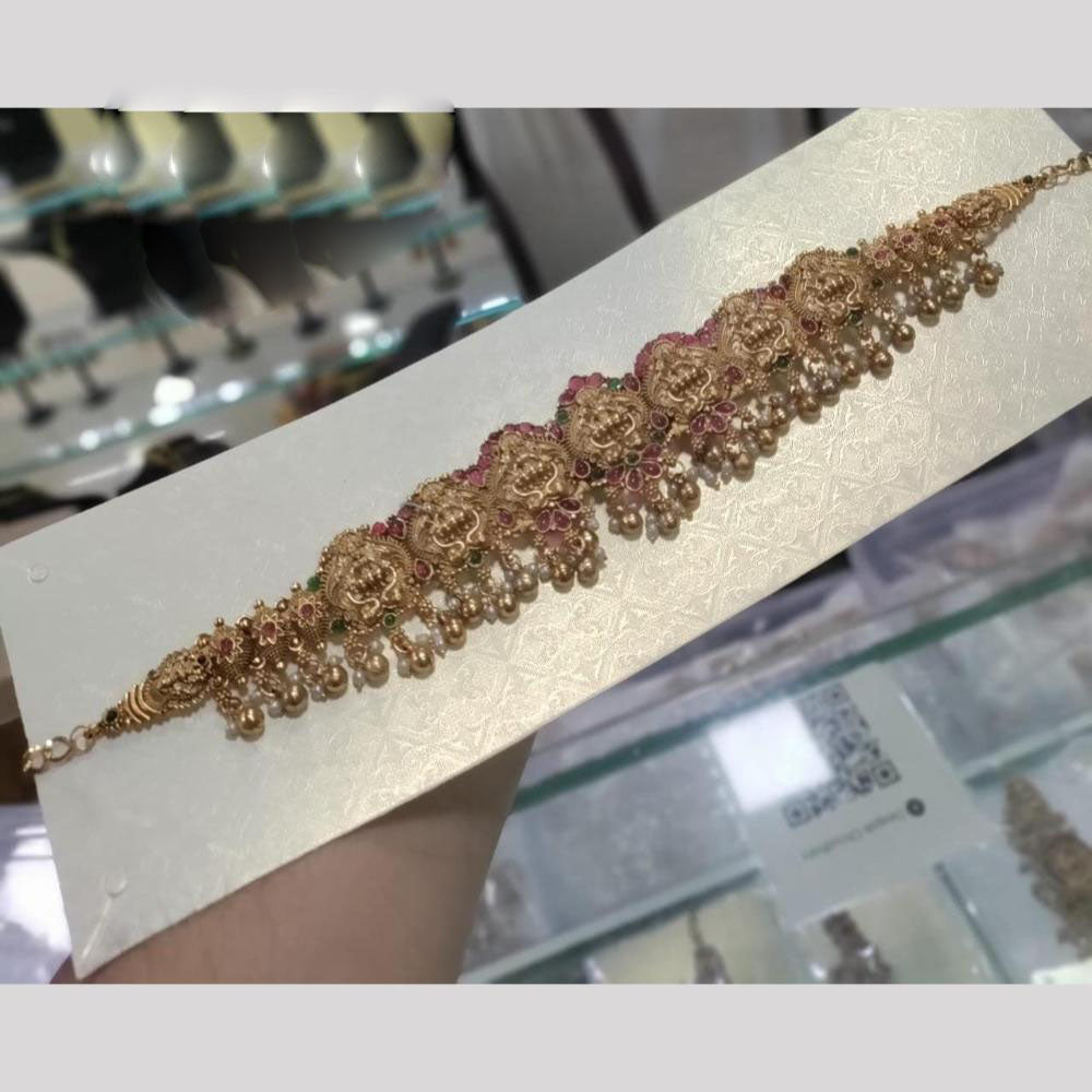 Kavita Art Antique Gold Temple Kamar Band Cultural Waist Belt for Wedding & Festive Wear