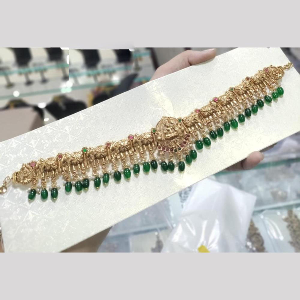 Kavita Art Designer Temple Kamar Band Antique Waist Belt Jewelry with Divine Laxmi