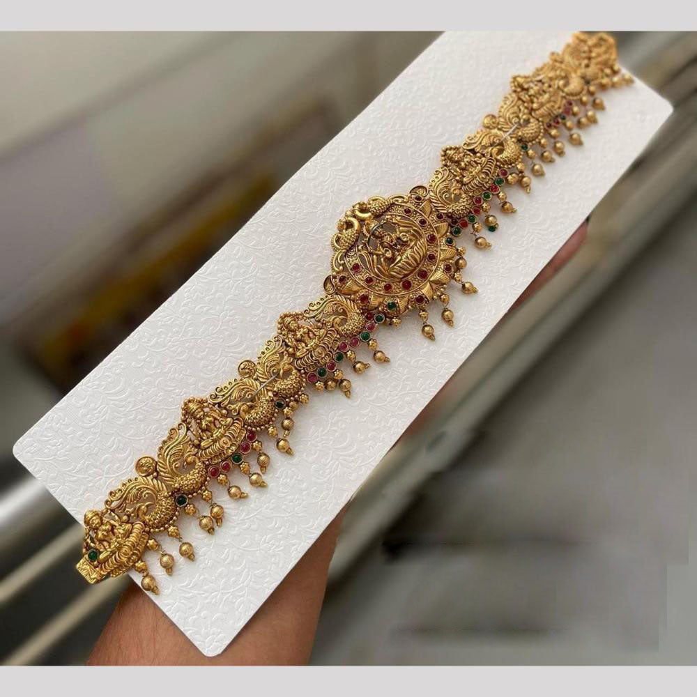 Kavita Art Antique Gold Temple Kamar Band Cultural Waist Belt for Wedding & Festive Wear