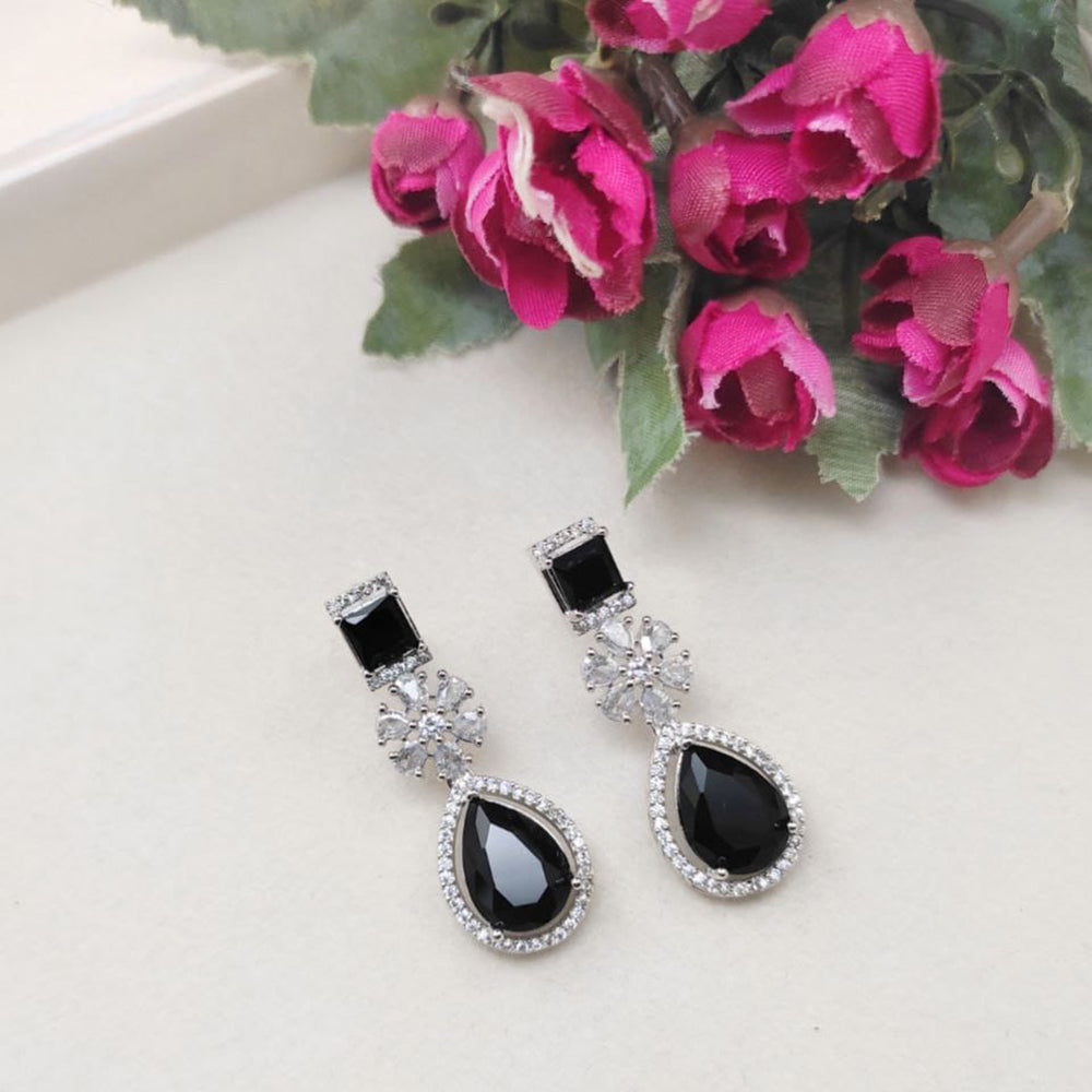 Kavita Art Sparkling American Diamond Lightweight Dangler Earrings for Party Wear