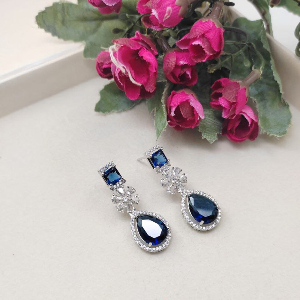 Kavita Art Sparkling American Diamond Lightweight Dangler Earrings for Party Wear