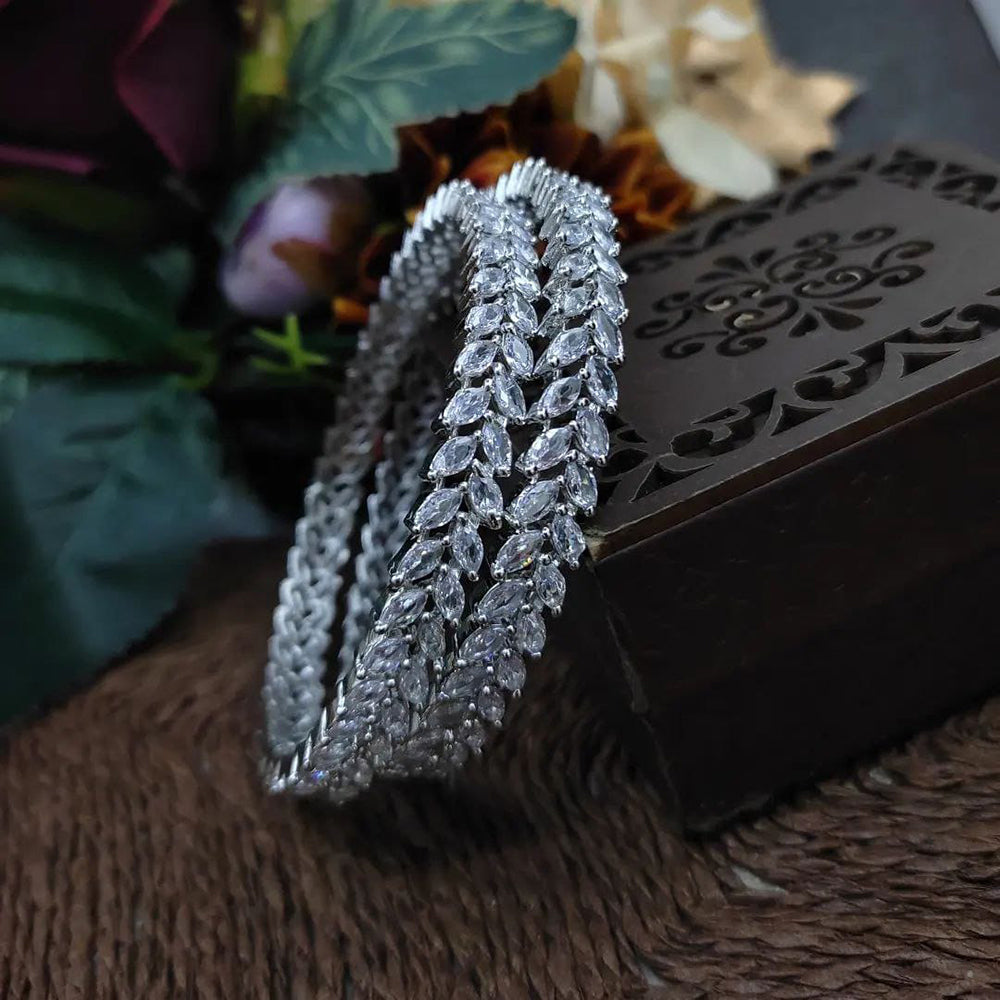 Kavita Art Handcrafted Glamour Crystal Stone Bangles Set