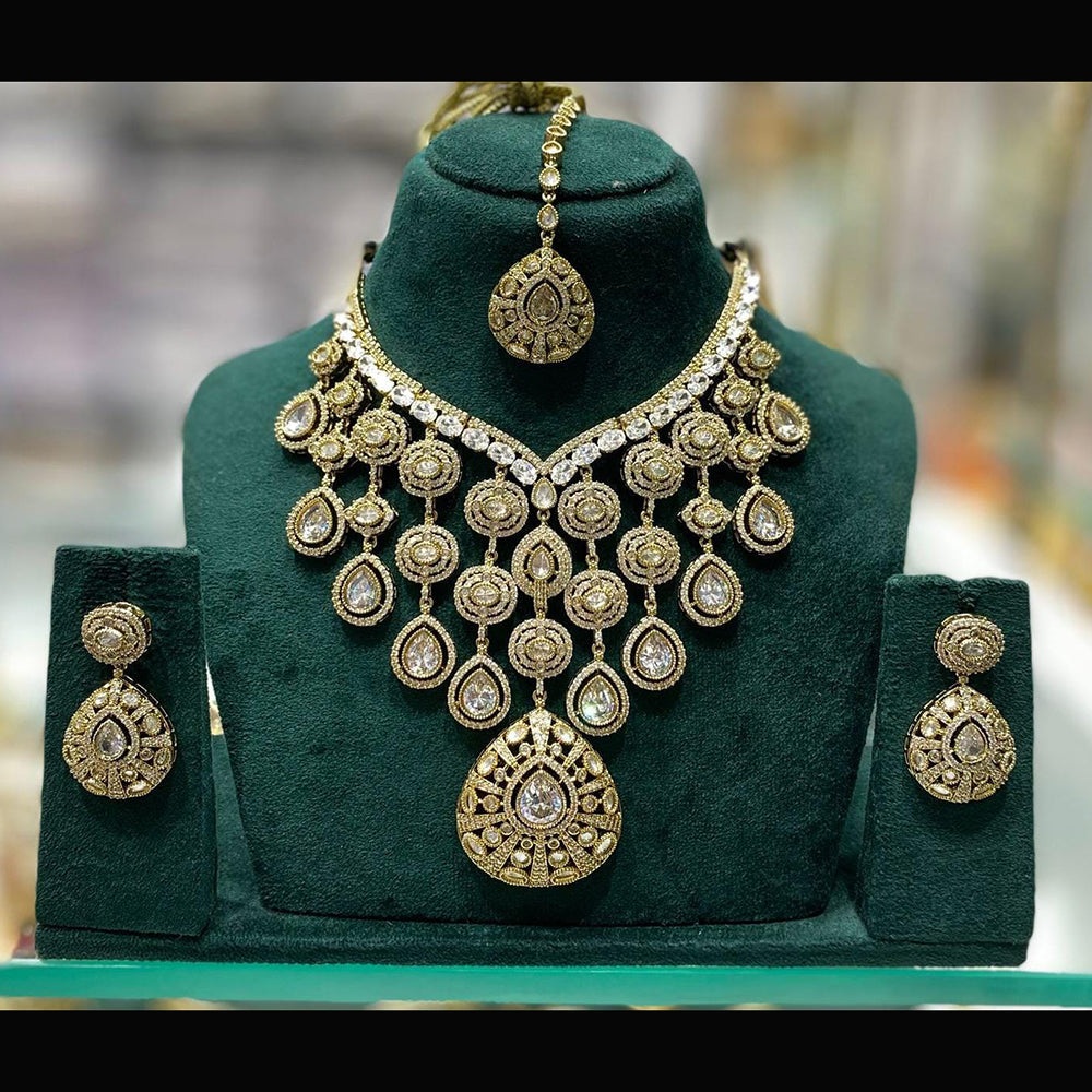 Kavita Art Royal Polki Kundan Stone Necklace Set