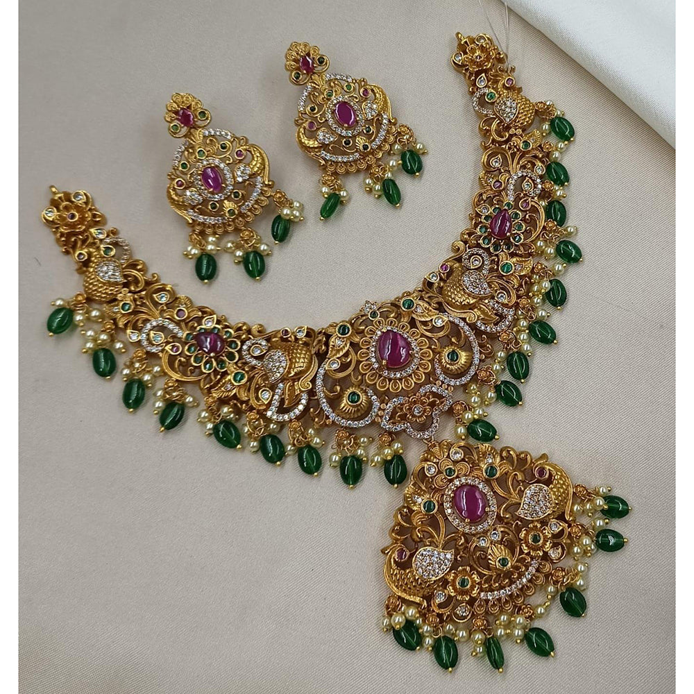 Kavita Art Heritage Pota And Austrian Stone Beads Necklace Set