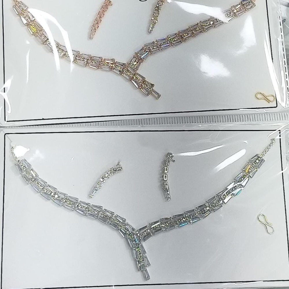 Kavita Art Sparkling Crystal Stone And Austrian Stone Necklace Set
