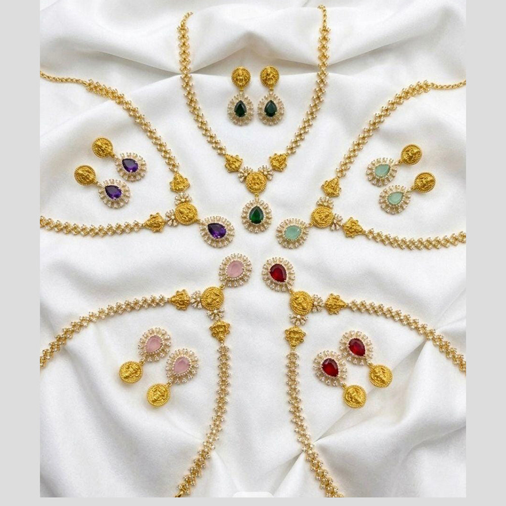 Kavita Art Heritage Austrian Stone And Crystal Stone Necklace Set