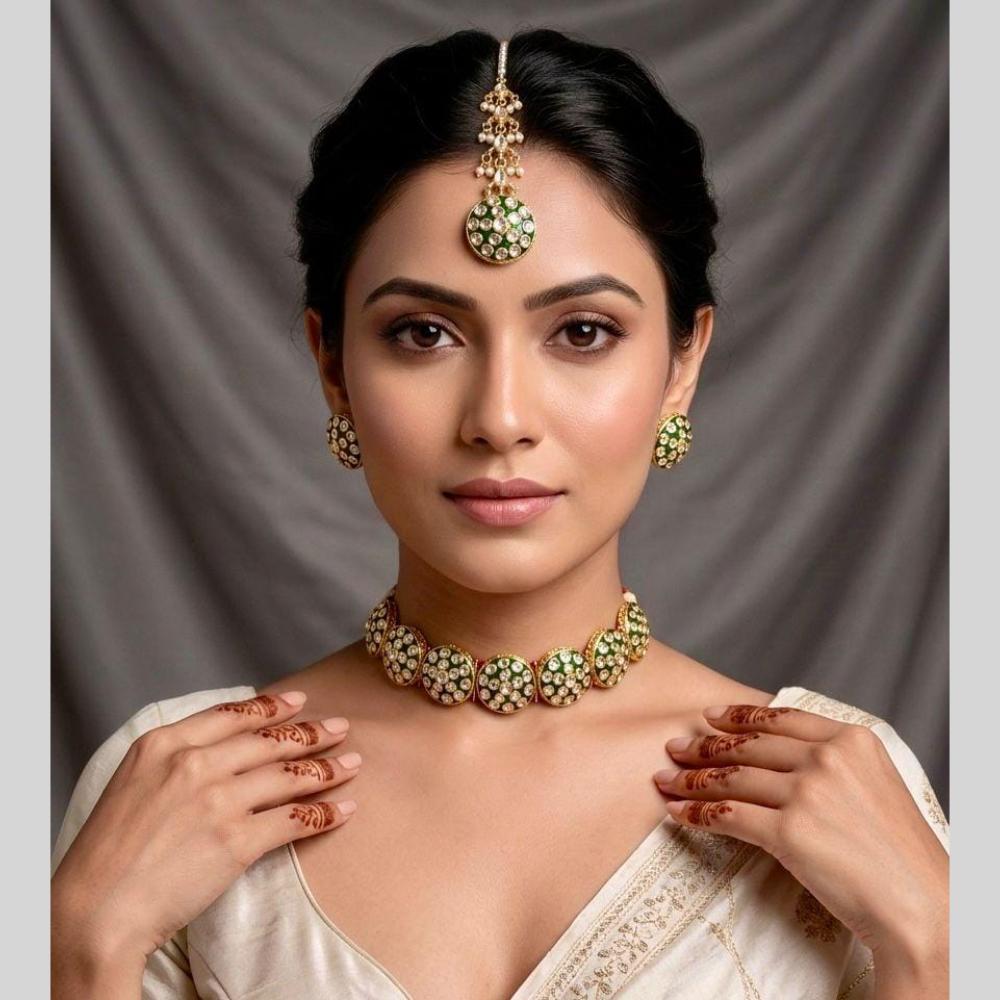 Kavita Art Glamorous Austrian Stone Choker Necklace Set