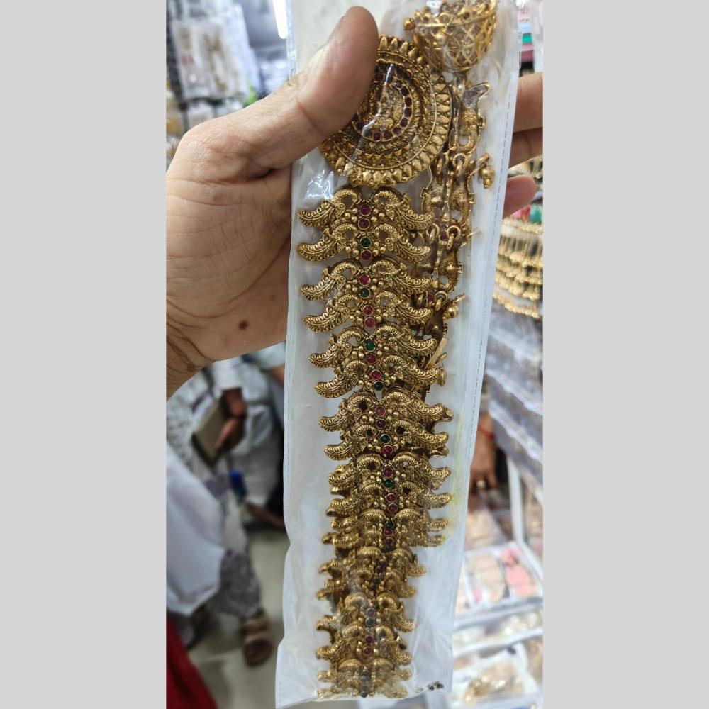 Kavita Art Heritage Temple Style Pota Stone Hair Choti
