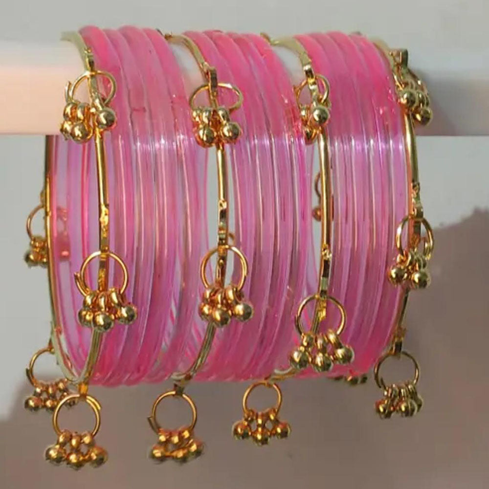 Kavita Art Glossy Transparent Jelly Kashmiri Bangles Set