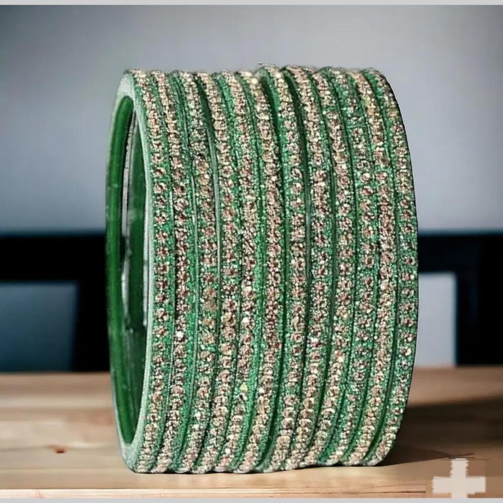 Kavita Art Classic Austrian Stone Glass Bangles Set