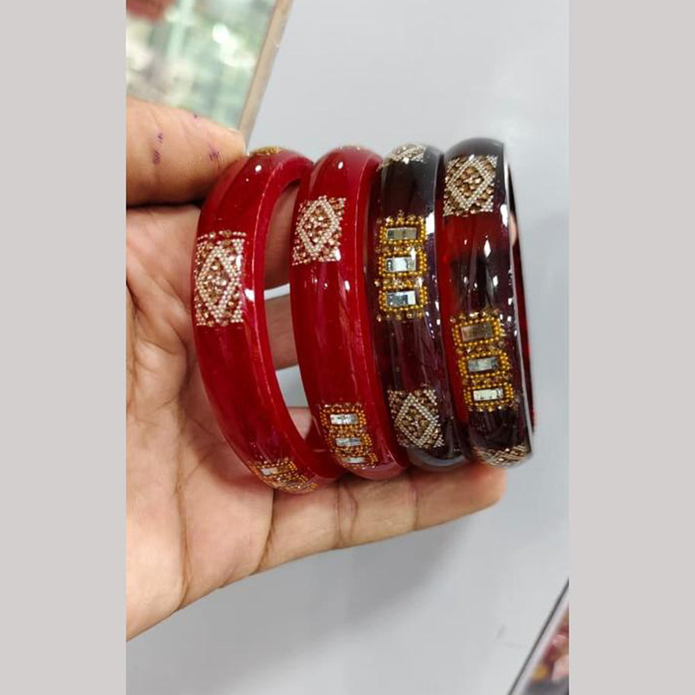 Kavita Art Premium Austrian Stone Acrylic Bangles Set
