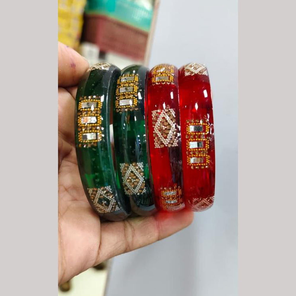 Kavita Art Premium Austrian Stone Acrylic Bangles Set