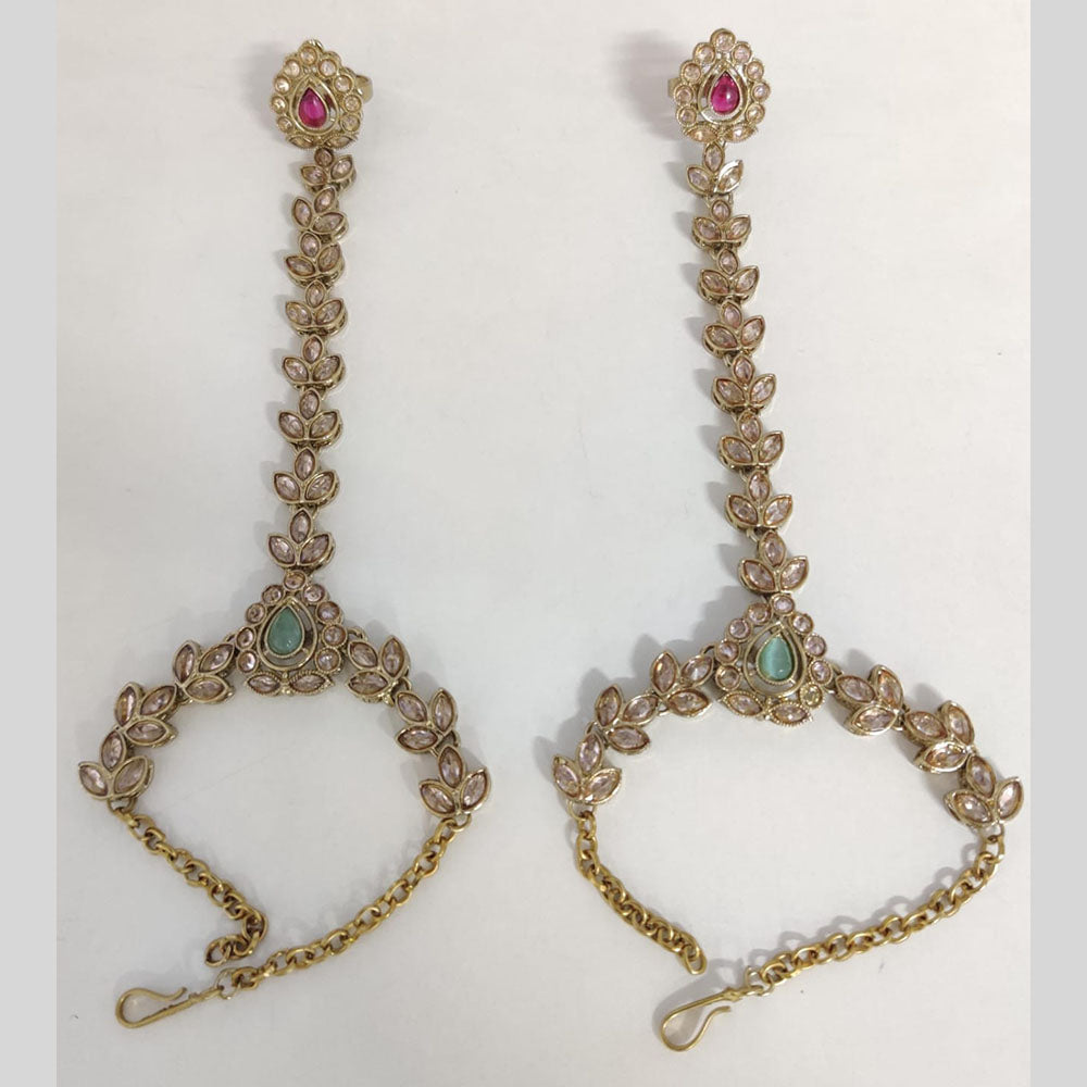 Kavita Art Wedding Wear Pota Stone Hath Panja