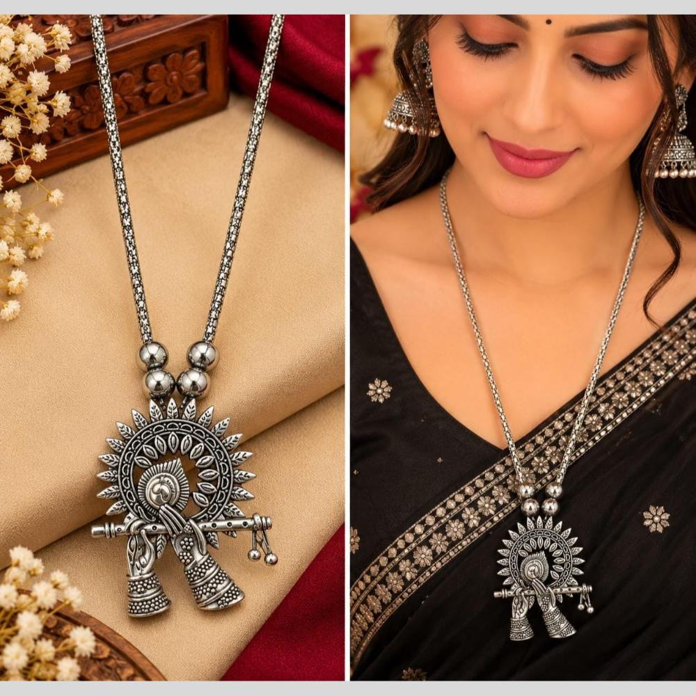 Kavita Art Boho Style Oxidised Plated Necklace