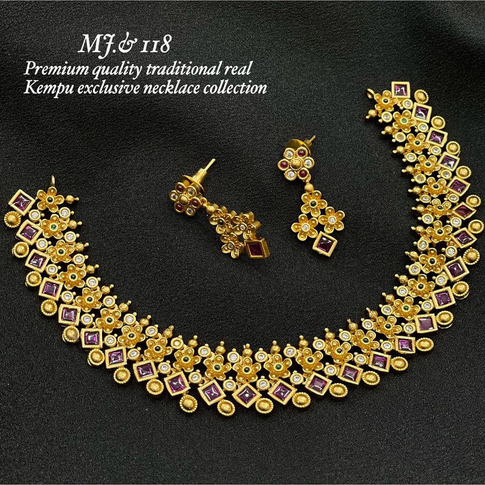 Kempu hot sale stone necklace